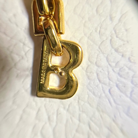 Authentic Balenciaga B Chain Earrings in GHW - Picture 6 of 10